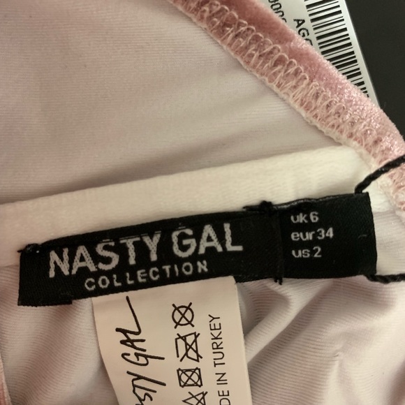 NASTY GAL PINK VELVET BIKINI SET - Picture 4 of 4
